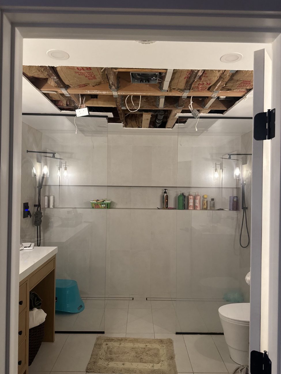 Bathroom ceiling repair