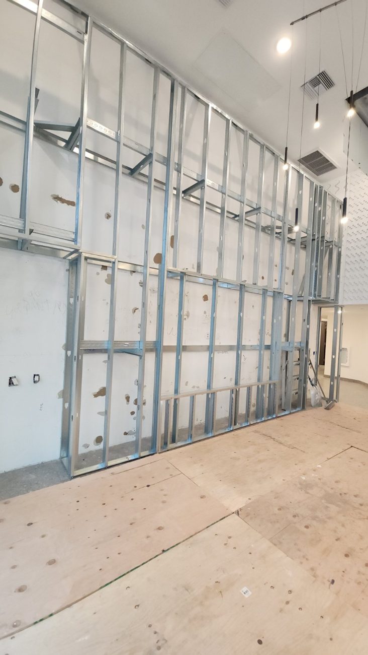Commercial metal framing